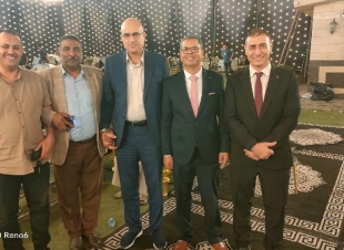 شحاتة يهنئ الشافعى بمناسبة زفاف ابنته